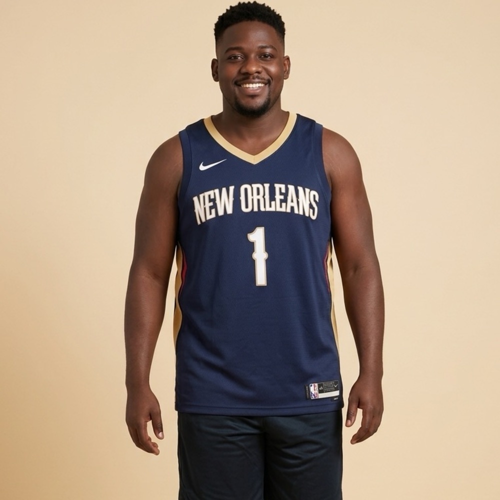 NWT NIKE NBA New Orleans Pelicans Zion Williamson 1 Basketball Jersey - Large